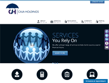 Tablet Screenshot of cajaholdings.com